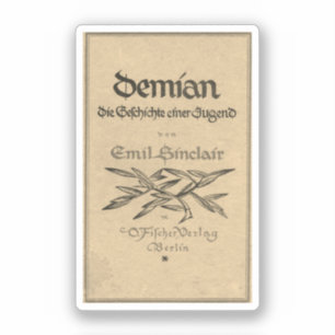 Sticker Première édition couverture de Demian (1919)
