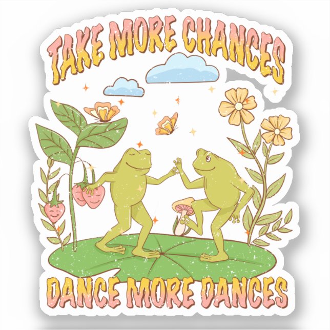 Sticker Prends Plus De Chances, Danse Plus De Danse (Recto)