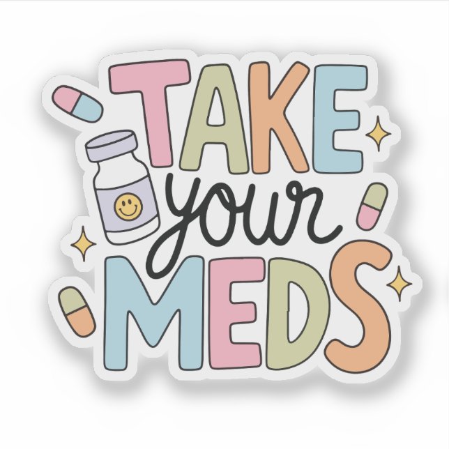 Sticker Prenez vos médicaments (Devant)
