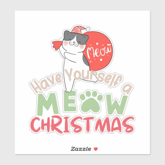 Sticker Prenez-vous un petit Noël (Feuille)