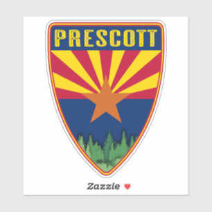 Sticker Prescott Arizona Shield