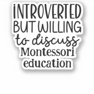 Sticker Présenté mais disposé à discuter