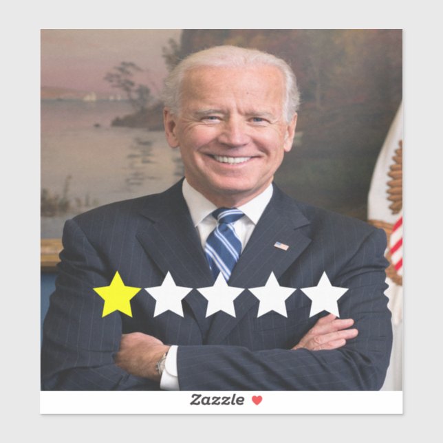 Sticker Président Joe Biden Approbation (Feuille)