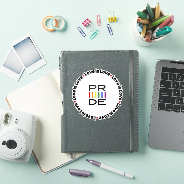 Sticker Pride L'amour est amour Lgbtq+ (Couverture iPad)