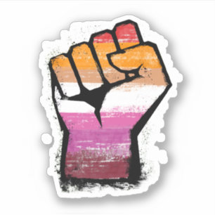 Sticker Pride lesbienne