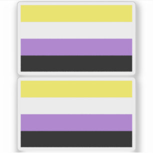 Sticker Pride non binaire