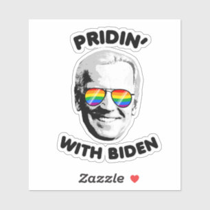 STICKER PRIDIN' AVEC BIDEN