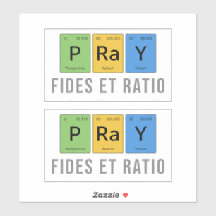 Sticker Prier : Fides et Ratio (Foi et Raison)
