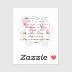 Sticker Prière de Hail Mary