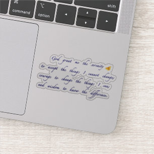 Sticker Prière de sérénité