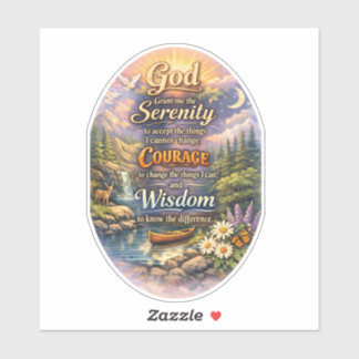 Sticker Prière de sérénité