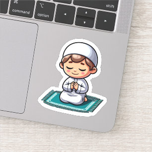 Sticker Prière islamique motivationnelle pour les garçons