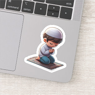 Sticker Prière islamique motivationnelle pour les garçons 