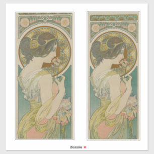Sticker Primrose par Alphonse Mucha (1899)