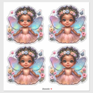Sticker Princes de fées avec ailes étincelantes