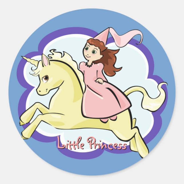 Sticker Princess et Unicorn (Devant)
