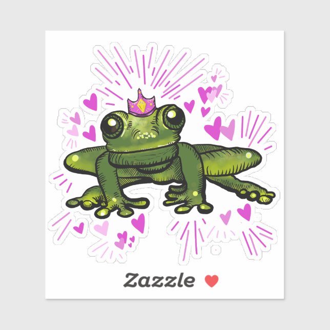 Sticker Princess Frog (Feuille)