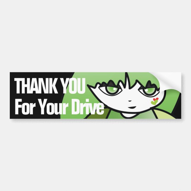 Sticker Princess Green Bumper (Devant)
