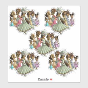 Sticker Princesse afro-américaine