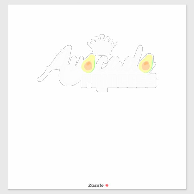 Sticker Princesse Avocado (Feuille)