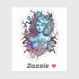 Sticker Princesse Bleue