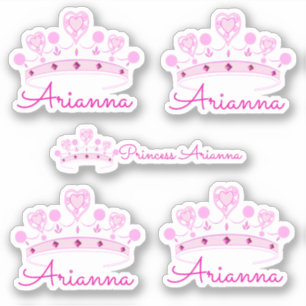 Sticker Princesse Couronne personnalisée