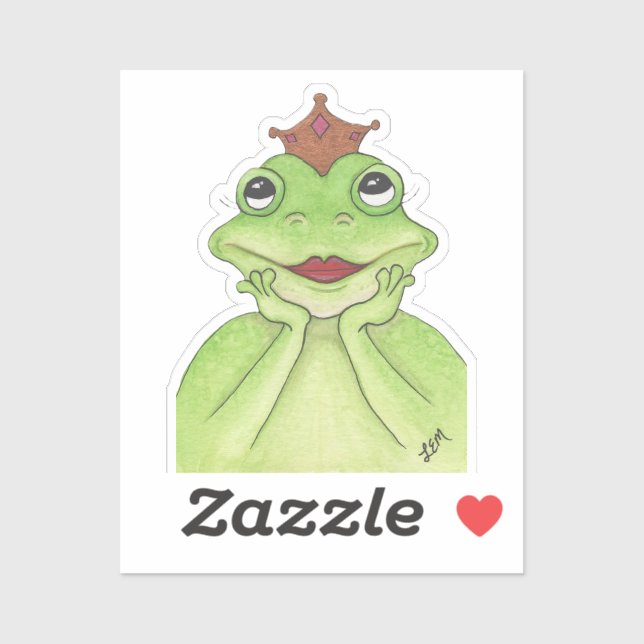 Sticker Princesse de la grenouille (Feuille)