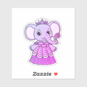 Sticker Princesse Eléphante