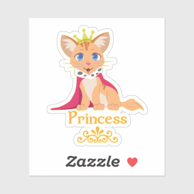 Sticker Princesse Kitten (Feuille)