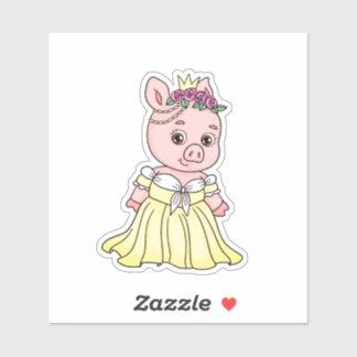 Sticker Princesse Pig