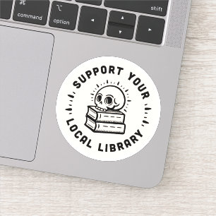 Sticker Prise en charge de votre bibliothèque locale