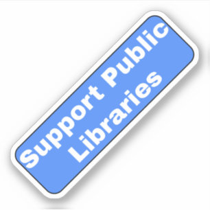 Sticker Prise en charge des bibliothèques publiques
