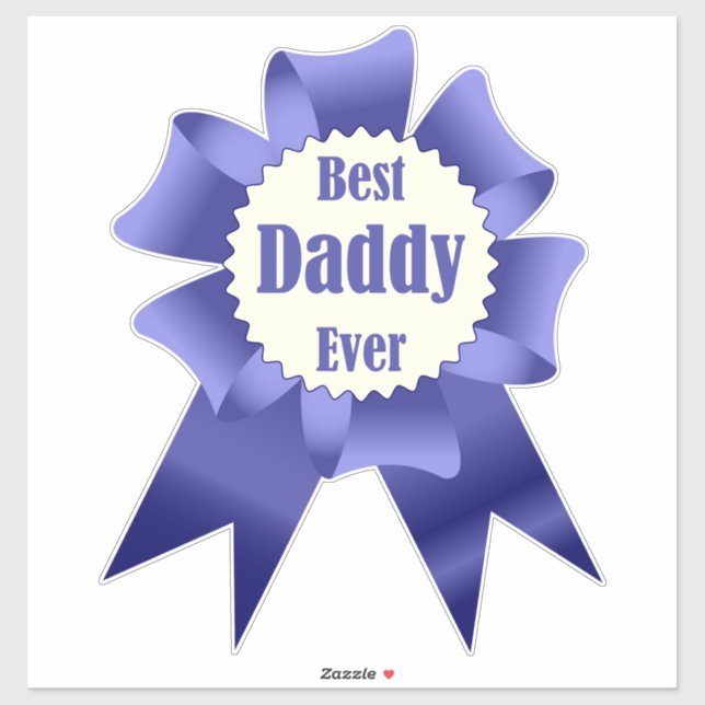Sticker Prix Best Daddy Ever pour le Père (Feuille)