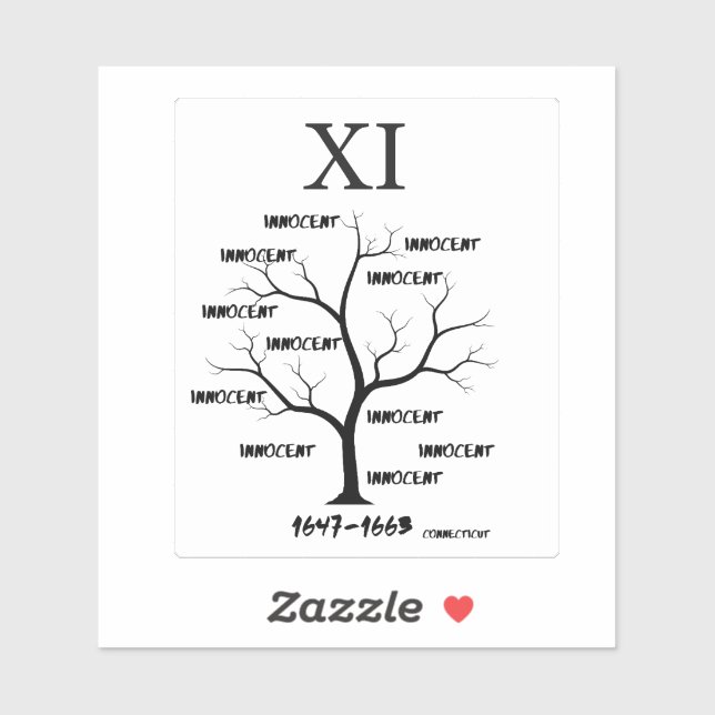 Sticker Procès de sorcières (Feuille)