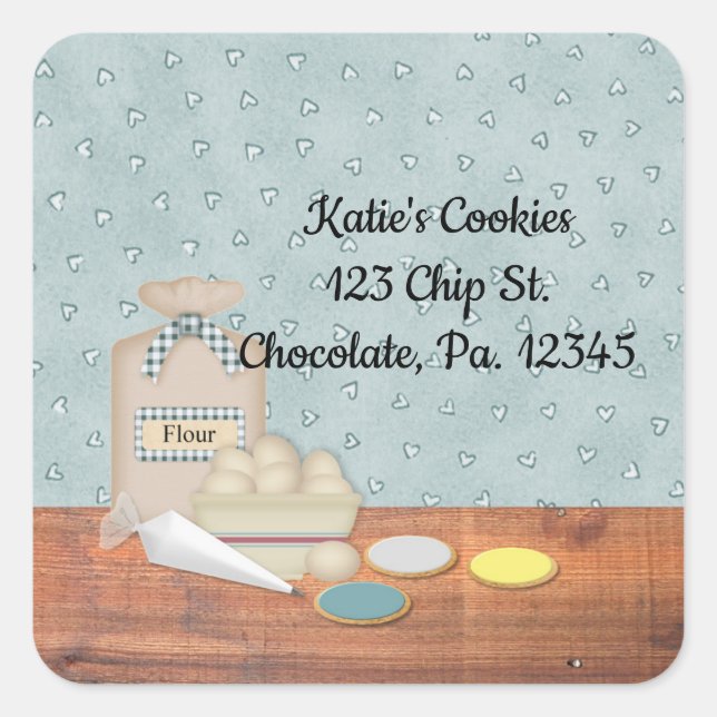Sticker produit Carré Cookies congelés (Devant)