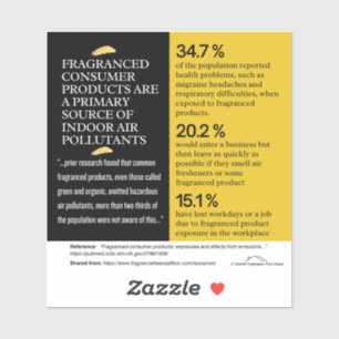 Sticker Produits de consommation parfumés - Polluants prim