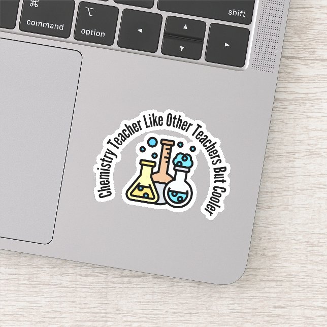 Sticker Professeur De Chimie Comme D'Autres Enseignants Ma (Détail)