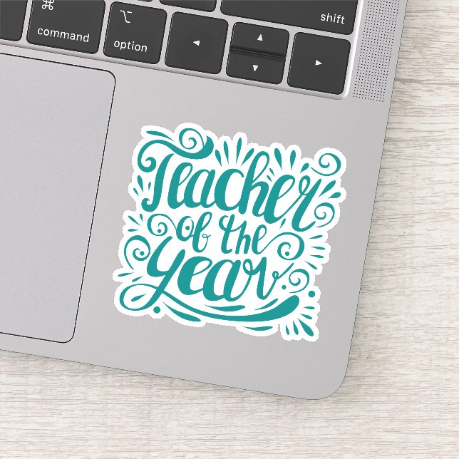 Sticker Professeur de l'année (Détail)