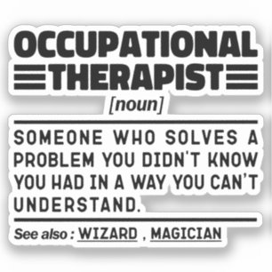 Sticker Professeur de physiothérapie Noun