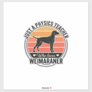 Sticker Professeur de physique aime conception de chien We