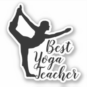 Sticker Professeur de yoga le meilleur Namaste