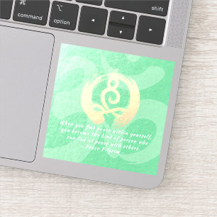 Sticker Professeur de Yoga Pose de Méditation Guérisseur C