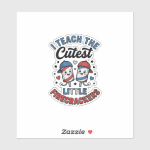 Sticker Professeur Mignon Firecracker Vintage Quatre Juill