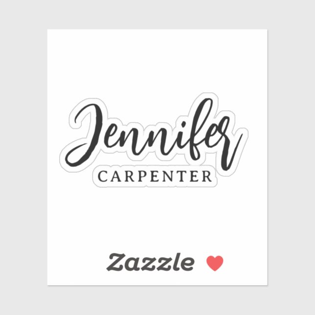 Sticker Professionnel élégant moderne minimaliste ajouter  (Feuille)