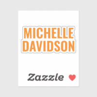 Professionnel Moderne Orange Blanc Minimaliste Pla