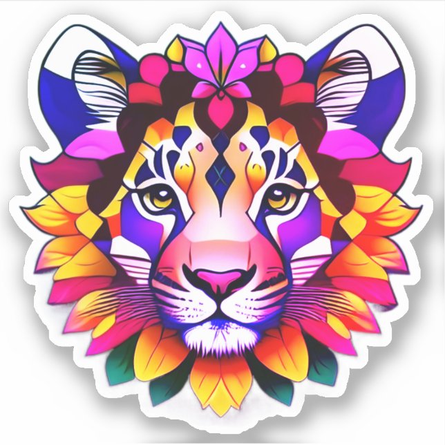 Sticker Profil du tigre (Devant)