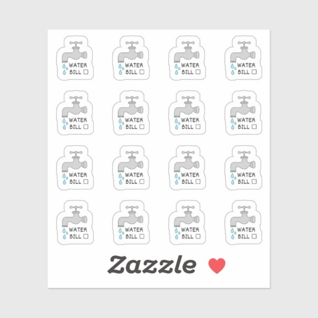 Sticker Projet de loi sur l'alimentation en eau - Budget d (Feuille)