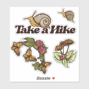 Sticker Promenez-vous Snail Nature Lover Snails Randonnée