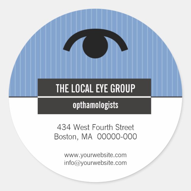 Sticker promotionnel optique iconographique (Devant)