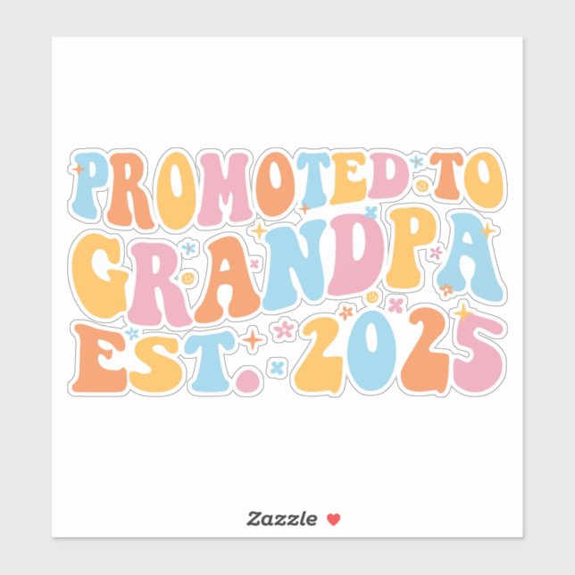 Sticker Promu À Grand-Père Est. III 2025 (Feuille)